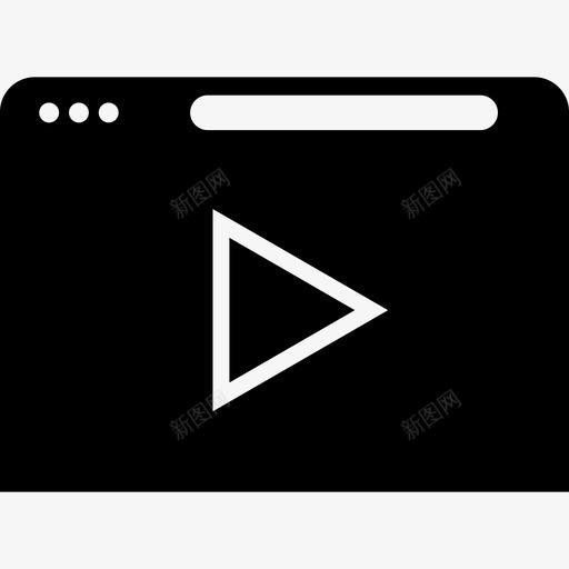 视频线框补充在线svg_新图网 https://ixintu.com 线框 视频 浏览器 补充 在线 模型 增加 形成 精致 设备 字形