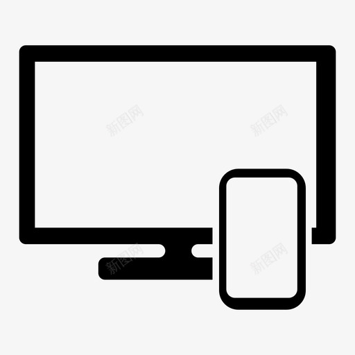 平台手机电脑svg_新图网 https://ixintu.com icon手机电脑 屏幕 平台 手机 混合 电脑 系统 视觉 设备