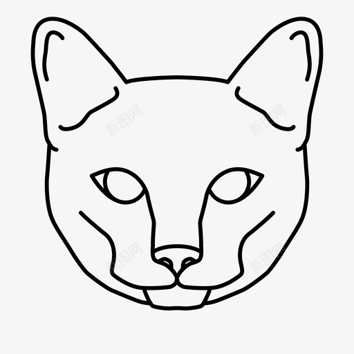 猫头小猫svg_新图网 https://ixintu.com 猫猫头 小猫 哺乳动物 宠物 动物