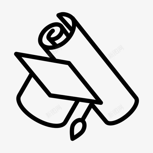 教育证书课程svg_新图网 https://ixintu.com 教育 证书 课程 学位 学校 文学 流派