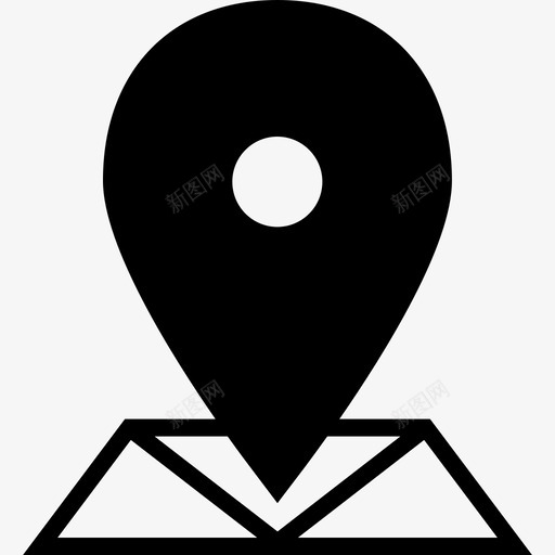 地图标记方向结束svg_新图网 https://ixintu.com 地图 标记 方向 结束 位置 指针 开始 每天 字形