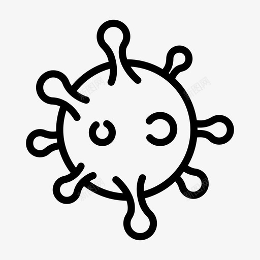 病毒学细菌微生物svg_新图网 https://ixintu.com 细菌 病毒学 微生物 混合 平面 平面图 图标