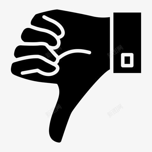 不喜欢社交竖起大拇指svg_新图网 https://ixintu.com 不喜欢 社交 竖起 大拇指 评价 不好 客户关系 稳固