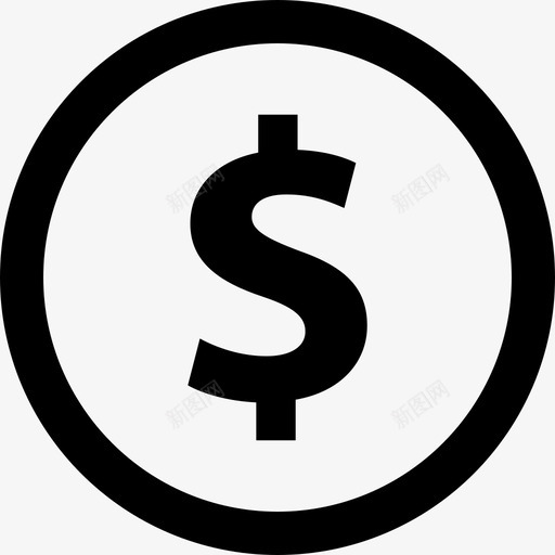 美元符号消费购物svg_新图网 https://ixintu.com 美元 符号 购物 消费 支付 在线 货币 商品 现金 价值 字形