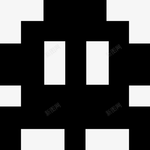 太空入侵者游戏像素svg_新图网 https://ixintu.com 太空 入侵者 游戏 像素 复古