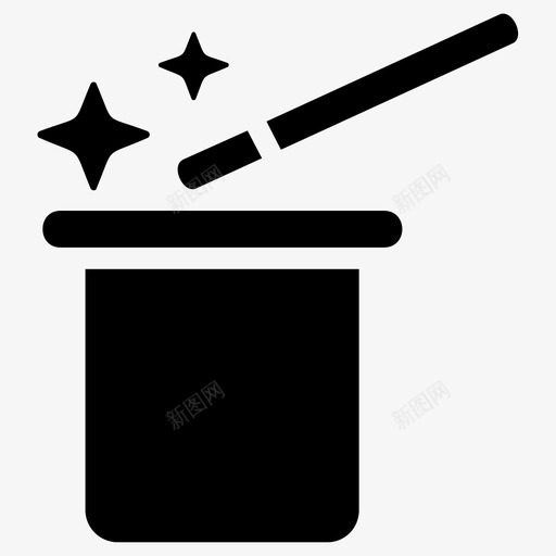 魔帽魔杖奇迹svg_新图网 https://ixintu.com 魔帽 魔杖 奇迹 惊喜