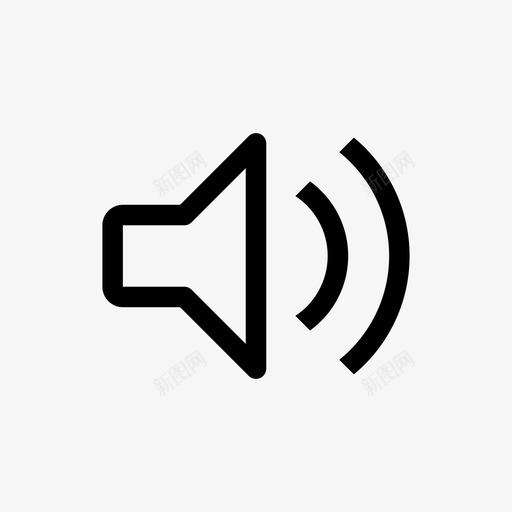 音量调节音频svg_新图网 https://ixintu.com 音量 调节 音频 声音 扬声器 线路 多媒体 图标