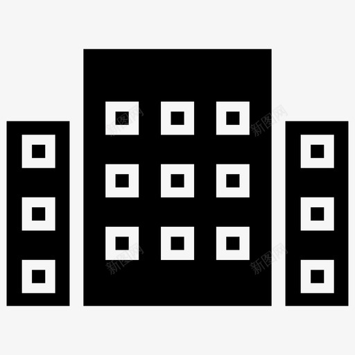 建筑物建筑商业svg_新图网 https://ixintu.com 建筑物 建筑 建筑商 商业 商业城 城市 房屋 办公室