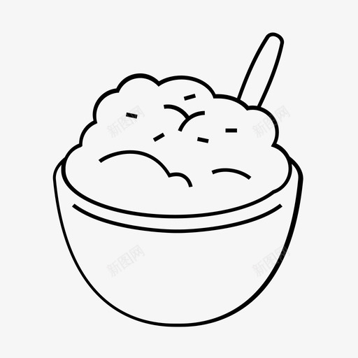 土豆泥调味搅打svg_新图网 https://ixintu.com 土豆 泥土 调味 搅打 配菜 食谱 肉汁 奶油 黄油 两次 烘焙