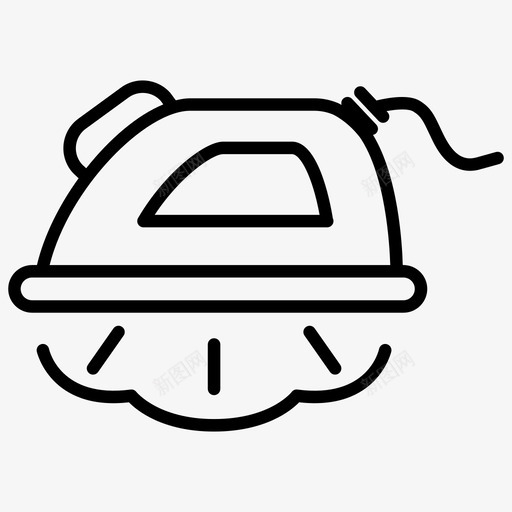 熨斗家电客房svg_新图网 https://ixintu.com 熨斗 家电 客房 洗衣房 蒸汽 酒店 轮廓 样式