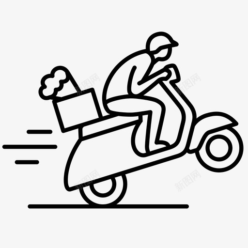 送货员ups运输svg_新图网 https://ixintu.com 送货 货员 运输 摩托车 快速 超速 包装 轻便 商品 头盔