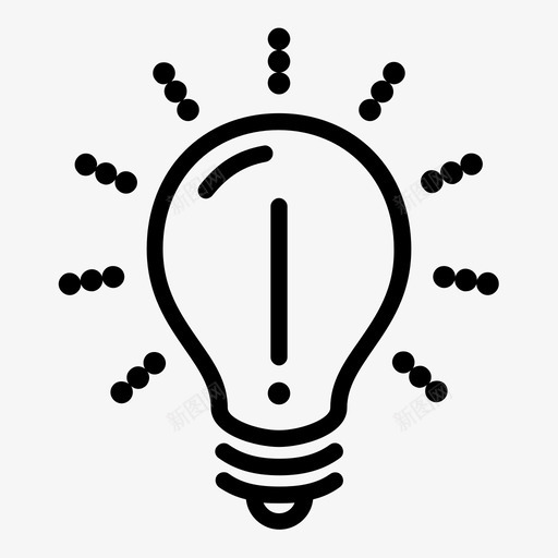 灯泡打开电源svg_新图网 https://ixintu.com 灯泡 打开 电源 正极 确定