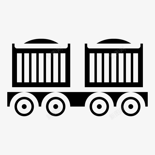 煤炭运输货物列车货车svg_新图网 https://ixintu.com 运输 煤炭 货物 列车 货车 铁路 标志
