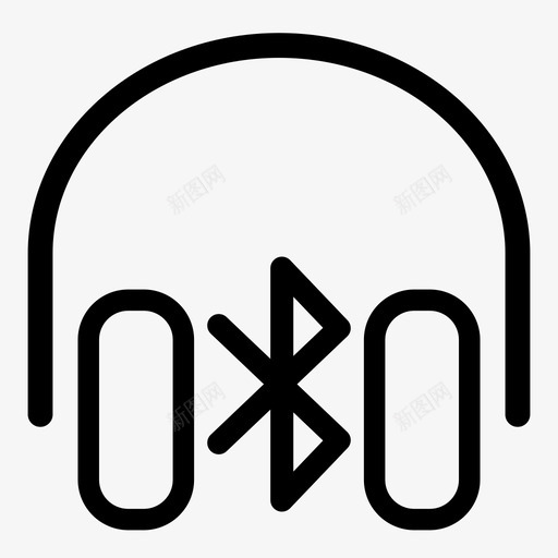 蓝牙耳机viking音乐svg_新图网 https://ixintu.com 蓝牙耳机 音乐 免提 连接 蜂窝 无线