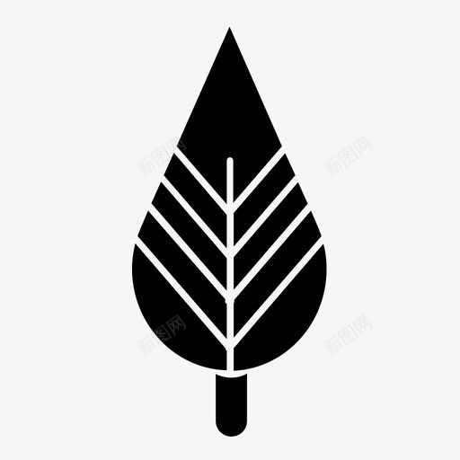 树绿色绿叶svg_新图网 https://ixintu.com 自然 植物 绿色 绿叶 叶子