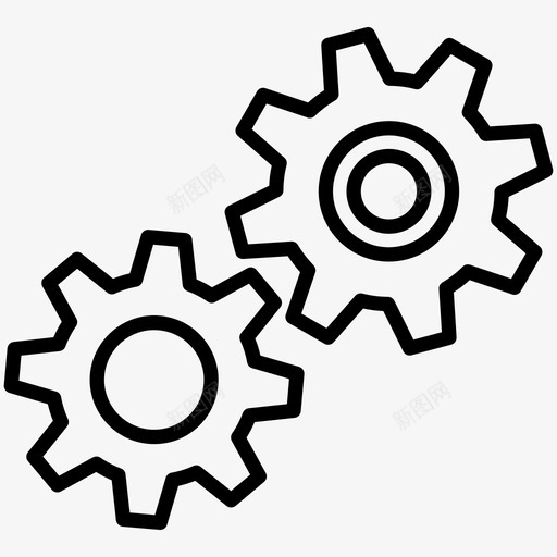 齿轮工厂工业svg_新图网 https://ixintu.com 齿轮 工厂 工业 机械 业务 报表 行套