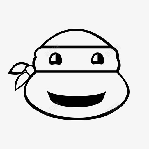 忍者龟tmnt高兴svg_新图网 https://ixintu.com 高兴 表情 忍者 龟忍 者龟 面部 兴奋 卡瓦 邦加