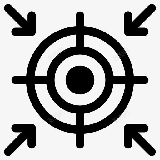 瞄准中心十字准线svg_新图网 https://ixintu.com 瞄准 中心 十字 准线 物镜 靶子