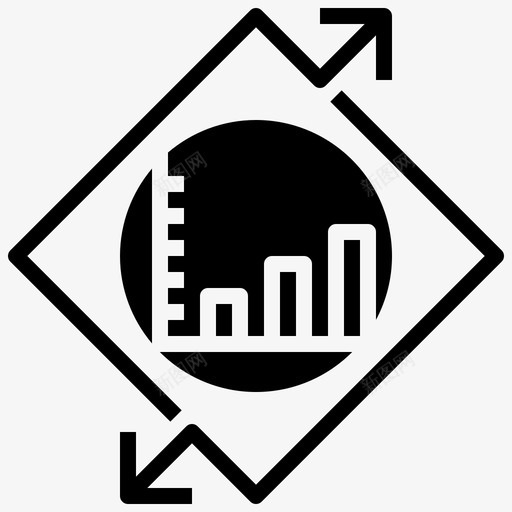 波动分析条形图svg_新图网 https://ixintu.com 波动 分析 条形图 图表 统计 经济 符号