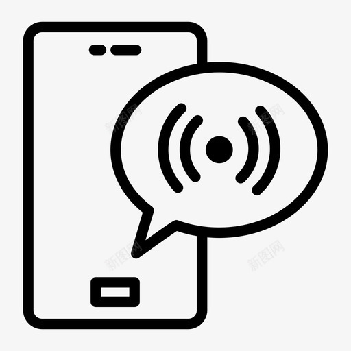 手机泡泡联系信号svg_新图网 https://ixintu.com 手机 泡泡 智能 联系 信号 体验