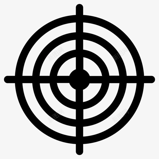 射击准确十字准线svg_新图网 https://ixintu.com 射击 准确 十字 准线 聚焦 目标