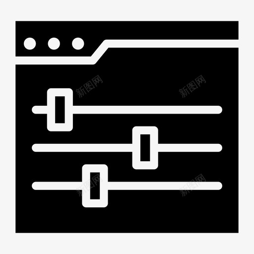 控制面板窗口选项实体svg_新图网 https://ixintu.com 控制面板 窗口 选项 实体