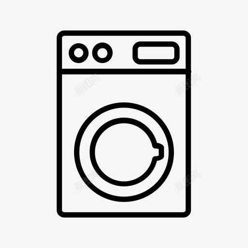 洗衣机温馨的家svg_新图网 https://ixintu.com 洗衣机 温馨