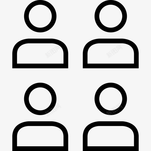 四个用户信息图形1svg_新图网 https://ixintu.com 四个 用户 信息 图形