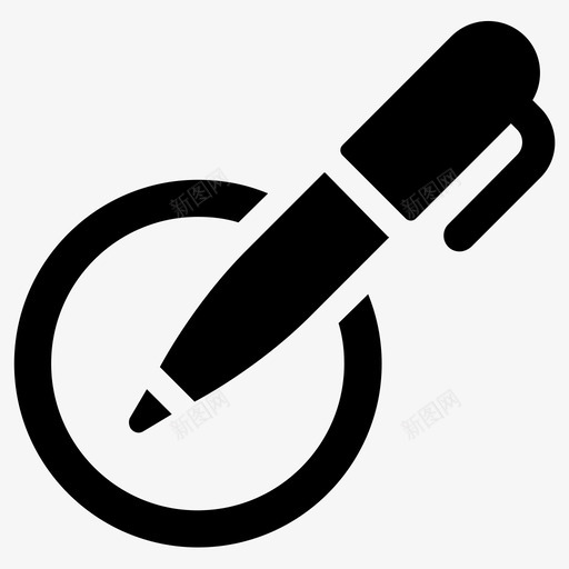 笔圈画svg_新图网 https://ixintu.com 笔圈 画画