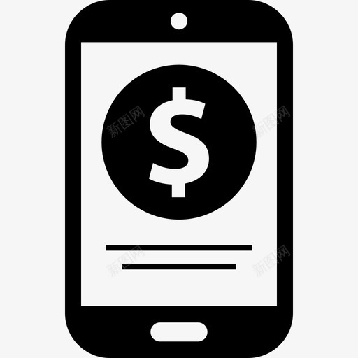 手机钱商店在线svg_新图网 https://ixintu.com 手机 购物 钱手机 钱商店 商店 在线 移动 商品 收入 美元 设备