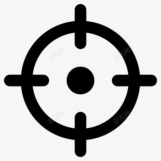 目标瞄准镜射击svg_新图网 https://ixintu.com 射击 狙击手 狙击镜 狙击镜头 目标 瞄准镜