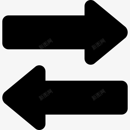 转移箭头左svg_新图网 https://ixintu.com 箭头 转移 左移 移动 相反 反右 滑动 切换