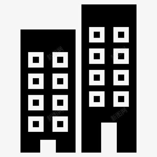 建筑物建筑商业svg_新图网 https://ixintu.com 建筑物 建筑 建筑商 商业 商业城 城市 房屋 办公室