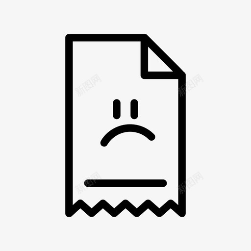 不高兴的脸发票财富收入svg_新图网 https://ixintu.com 发票 不高兴 财富 收入 回报 收据 退出 争吵 繁荣 利润