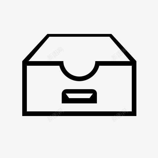 收件箱存档通信svg_新图网 https://ixintu.com 收件箱 存档 通信 电子邮件 消息