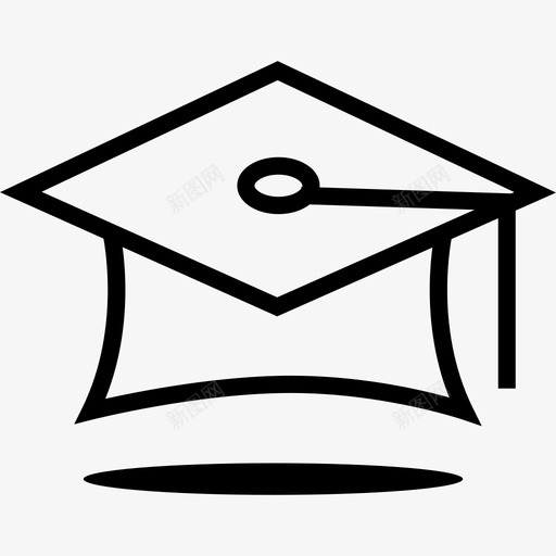 毕业帽学校学习svg_新图网 https://ixintu.com 毕业 完成 学校 学习 帽子 教育 教育学 学位 流苏 学校教育