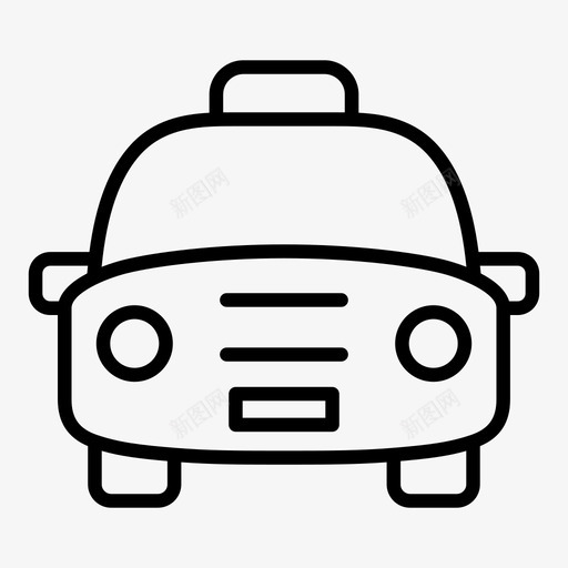 出租车交通工具旅游svg_新图网 https://ixintu.com 出租车 交通工具 旅游 旅游车 车辆 酒店 轮廓 样式