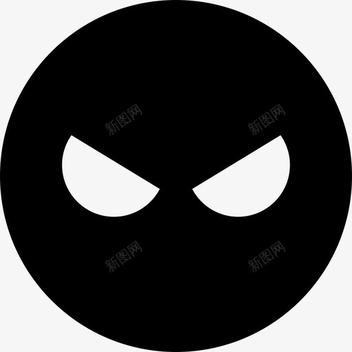 愤怒表情沮丧红色svg_新图网 https://ixintu.com 表情 沮丧 情绪 愤怒 红色 杀手 字形