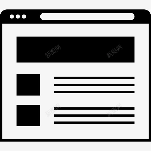 web线框白色线框web设计svg_新图网 https://ixintu.com 线框 设计 白色 漂亮 亮的 好的 创意 浏览器 黑色 小线 框线