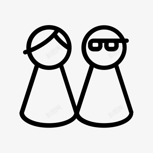 典当夫妇眼镜男典当svg_新图网 https://ixintu.com 典当 夫妇 游戏 眼镜 男女 关系 令牌 玩具 棋盘