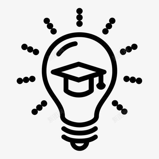 灯泡直觉带刻度盖的灯泡svg_新图网 https://ixintu.com 灯泡 直觉 刻度 插板 正极 电源 通电