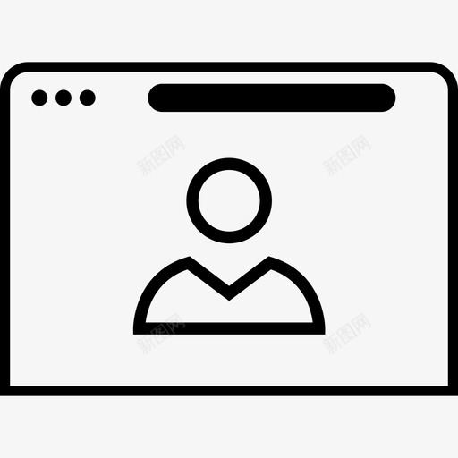用户线框网页补充svg_新图网 https://ixintu.com 线框 用户 浏览器 网页 补充 模型 电子版 精致