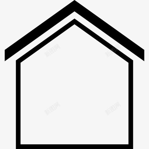 房屋住宅封闭式svg_新图网 https://ixintu.com 住宅 房地产 房屋 封闭式 家乡 屋顶 墙壁