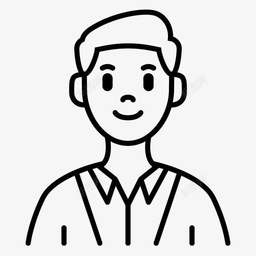 男人头像角色男性svg_新图网 https://ixintu.com 头像 男人 人头 像男人 角色 男性 用户 正面