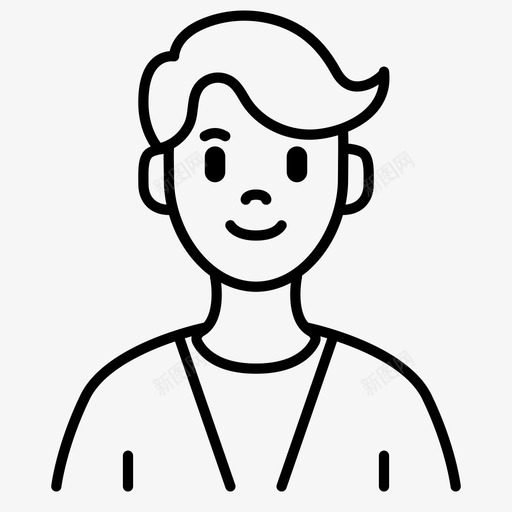 男人头像角色男性svg_新图网 https://ixintu.com 头像 男人 人头 像男人 角色 男性 用户 正面