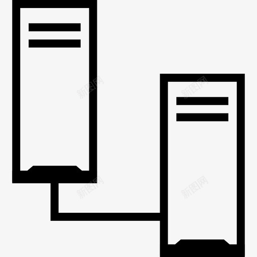 连接网络web传输svg_新图网 https://ixintu.com 连接 网络 网络传输 信号 发送 联机 数据通信 有线