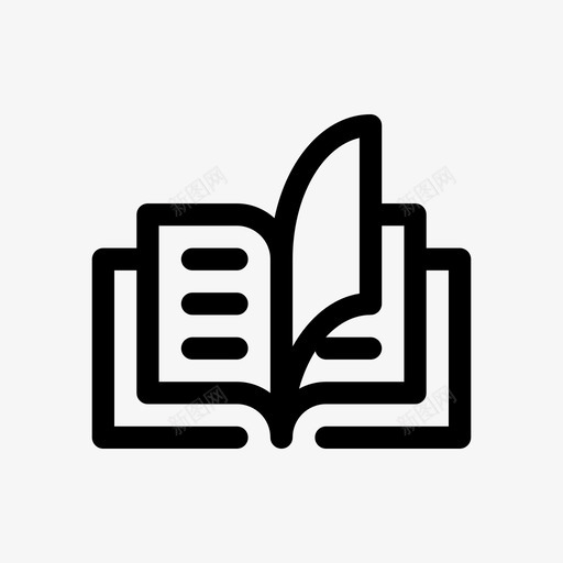 书阅读书页svg_新图网 https://ixintu.com 阅读 书页 小说 杂志 字典 浏览 圣经 故事 读写