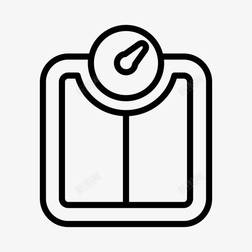 体重秤管理称重svg_新图网 https://ixintu.com 体重 管理 秤称 称重 医院 轮廓 设置