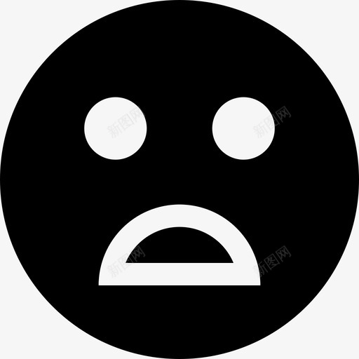 悲伤皱眉情绪svg_新图网 https://ixintu.com 表情 情绪 悲伤 皱眉 沮丧 惊慌 不高兴 字形