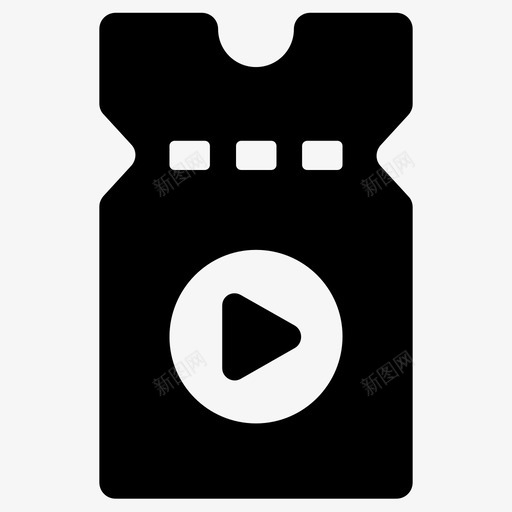 门票优惠券音乐svg_新图网 https://ixintu.com 音乐 门票 优惠券 播放 歌曲